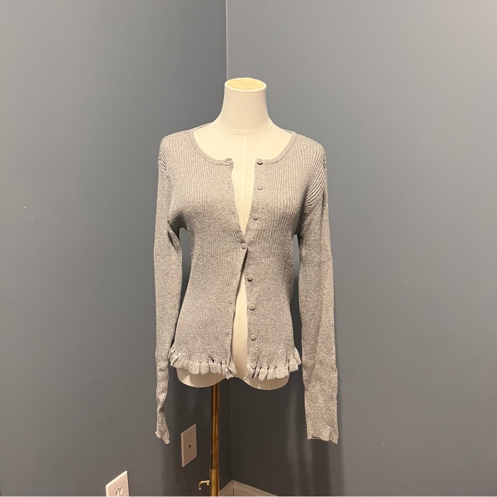 Glittery Grey Cardigan